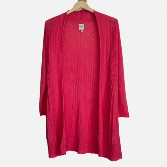 NIC+ZOE Woman Linen Blend Open Front Cardigan Size: S - Picture 1 of 5